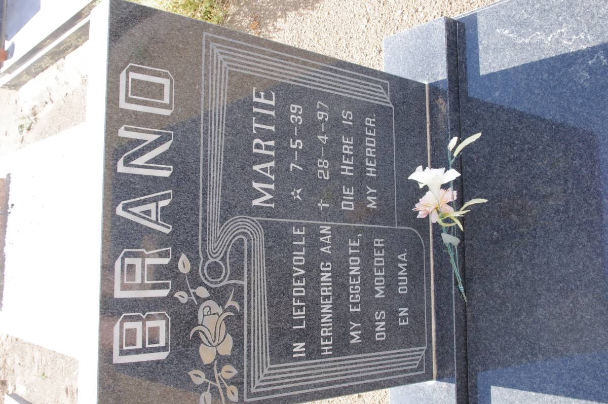 BRAND Martie 1939-1997
