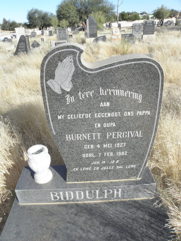 BIDDULPH Burnett Percival 1927-1982