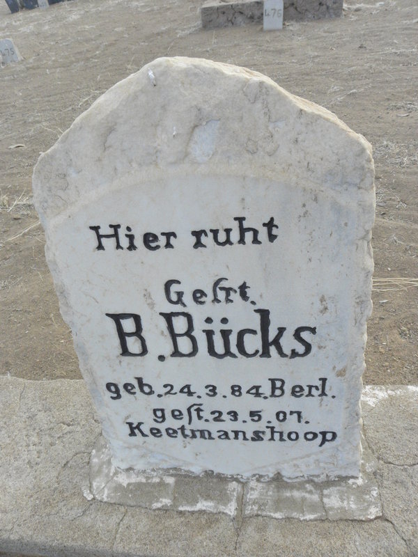 BUCKS B. 1884-1907