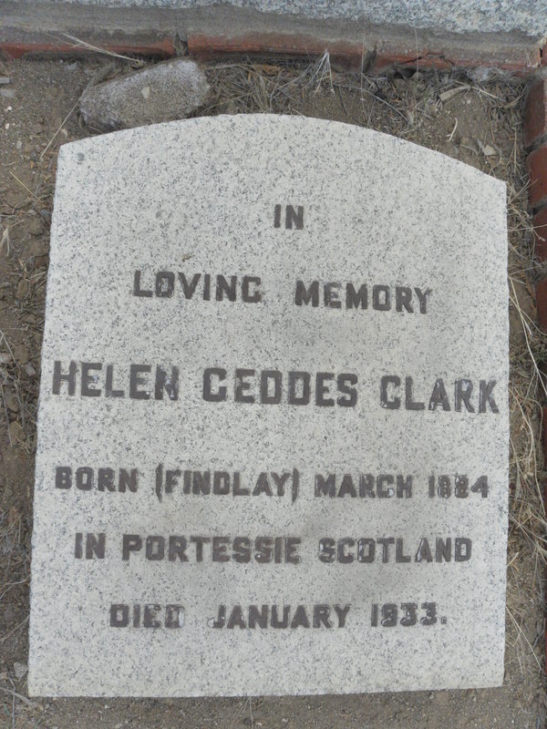 CLARK Helen Geddes 1884-1933
