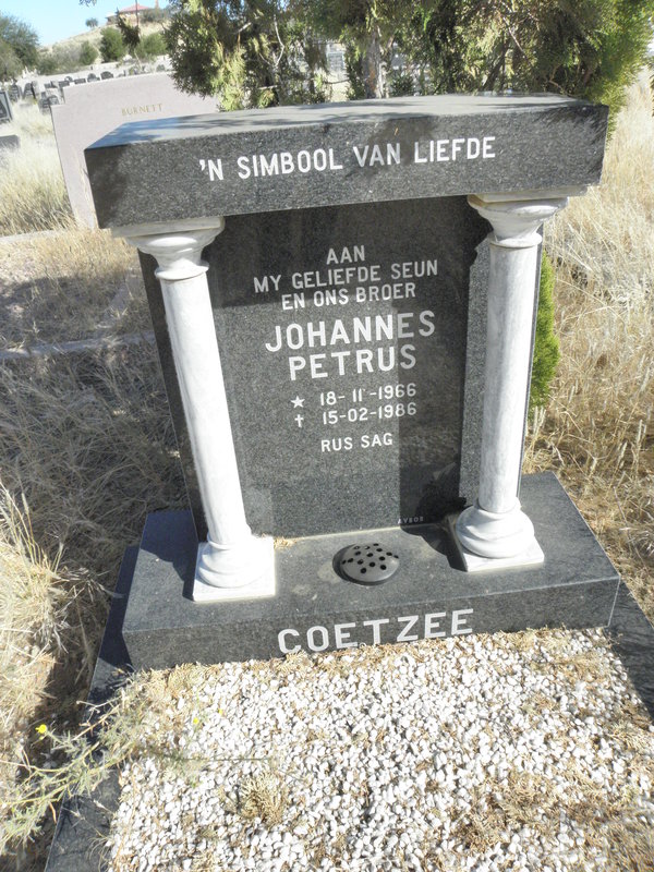 COETZEE Johannes Petrus 1966-1986