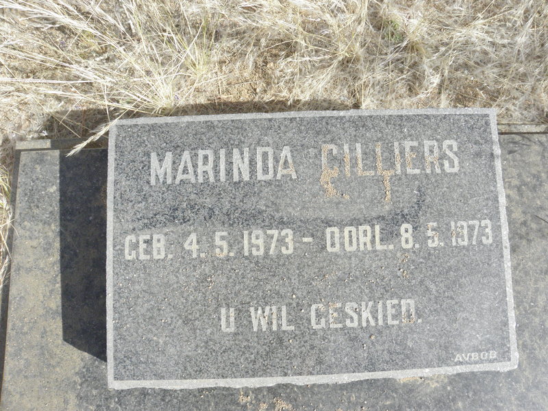 CILLIERS Marinda 1973-1973