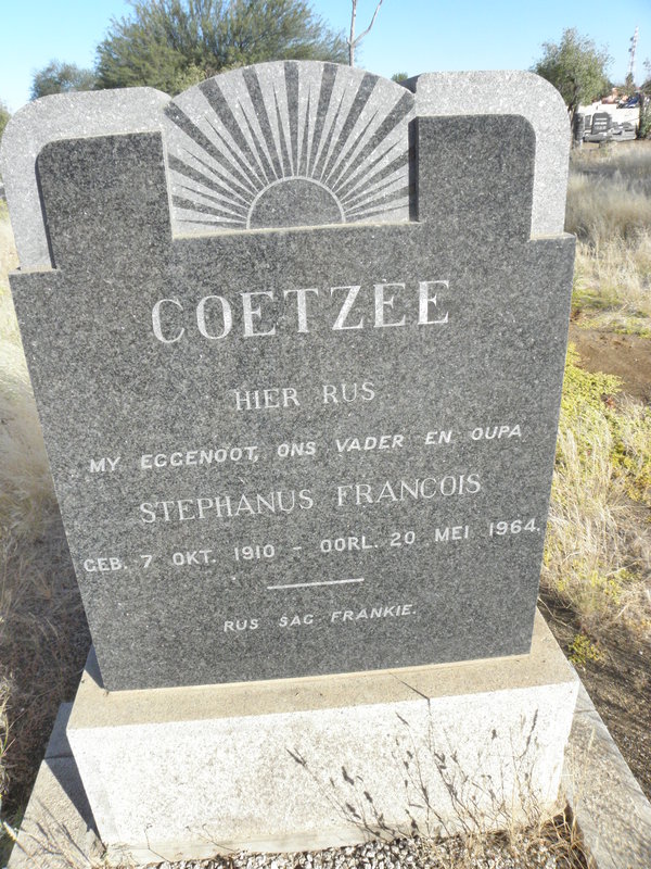 COETZEE Stephanus Francois 1910-1964