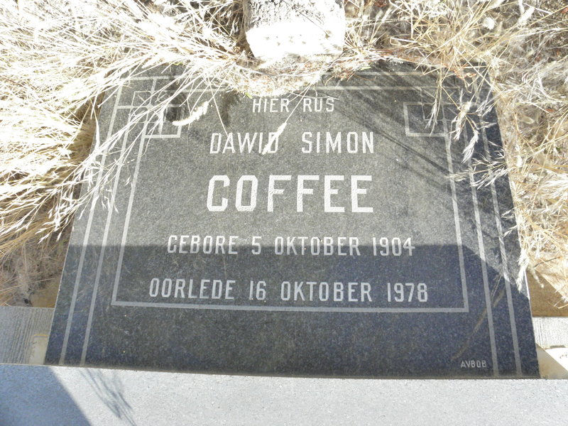 COFFEE Dawid Simon 1904-1978