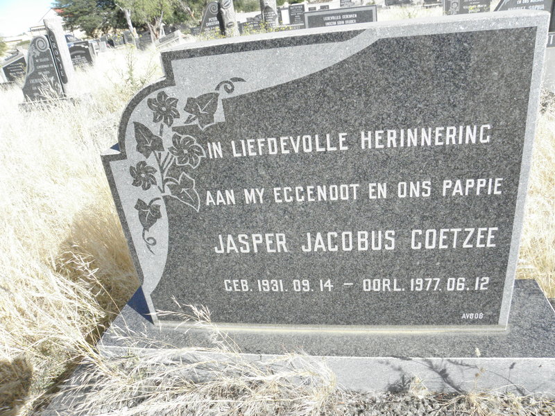COETZEE Jasper Jacobus 1931-1977