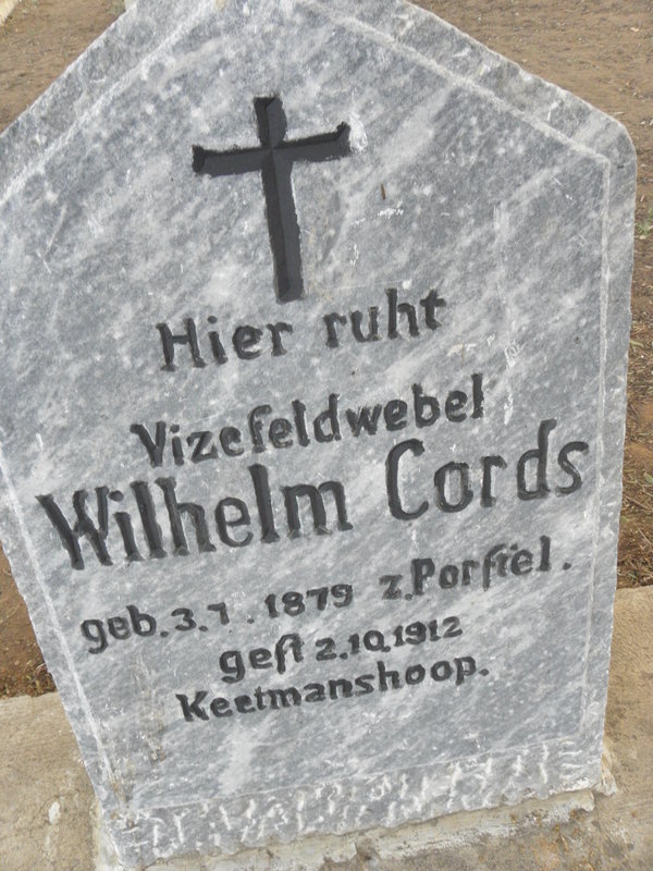 CORDS Wilhelm 1879-1912