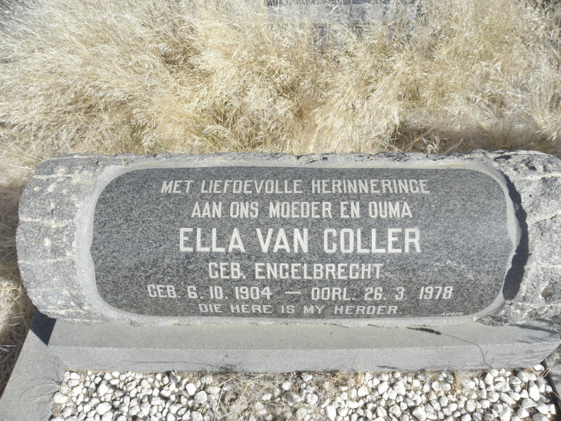 COLLER Ella, van nee ENGELBRECHT 1904-1978