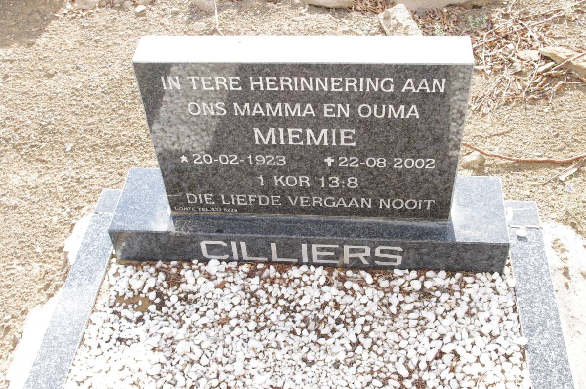 CILLIERS Miemie 1923-2002