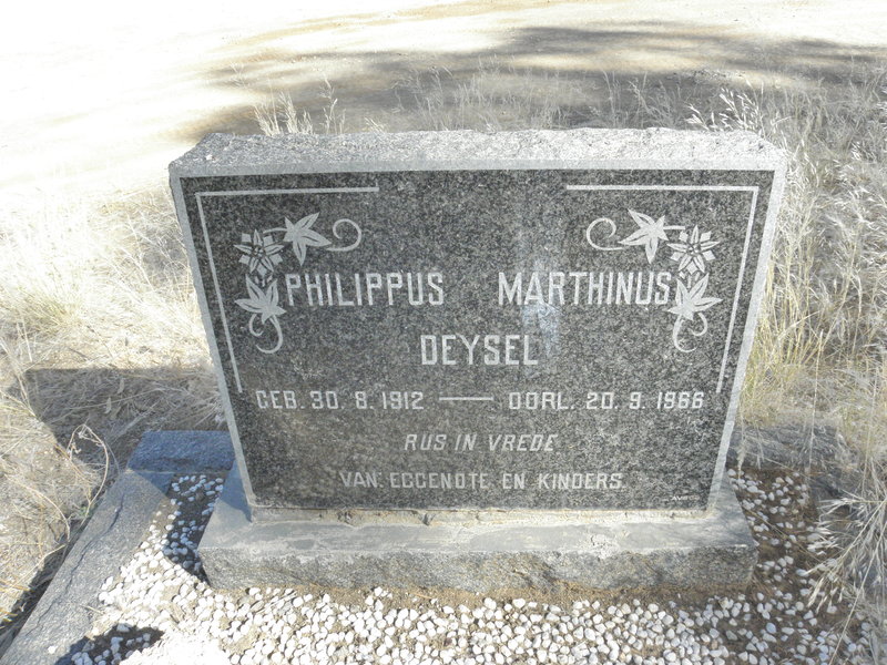 DEYSEL Philippus Marthinus 1912-1966