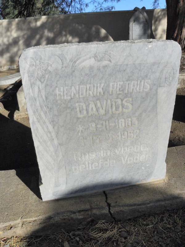 DAVIDS Hendrik Petrus 1883-1952