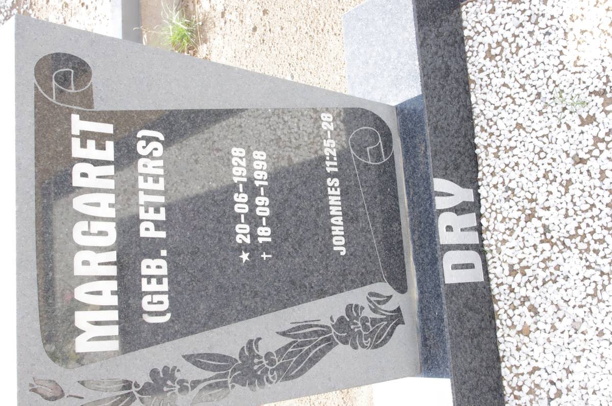 DRY Margaret nee PETERS 1928-1998