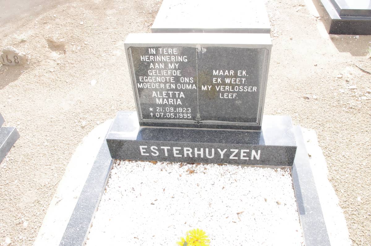 ESTERHUYZEN Aletta Maria 1923-1995