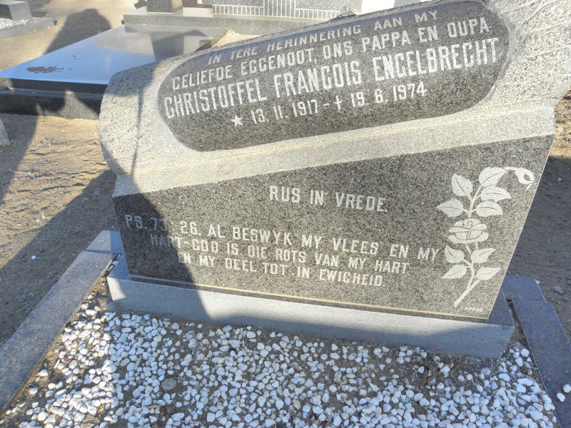 ENGELBRECHT Christoffel Francois 1917-1974
