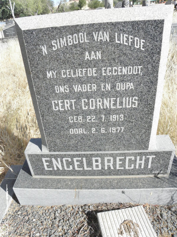 ENGELBRECHT Gert Cornelius 1913-1977