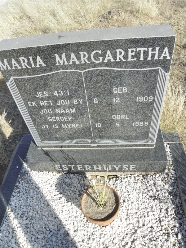 ESTERHUYSE Maria Margaretha 1909-1989