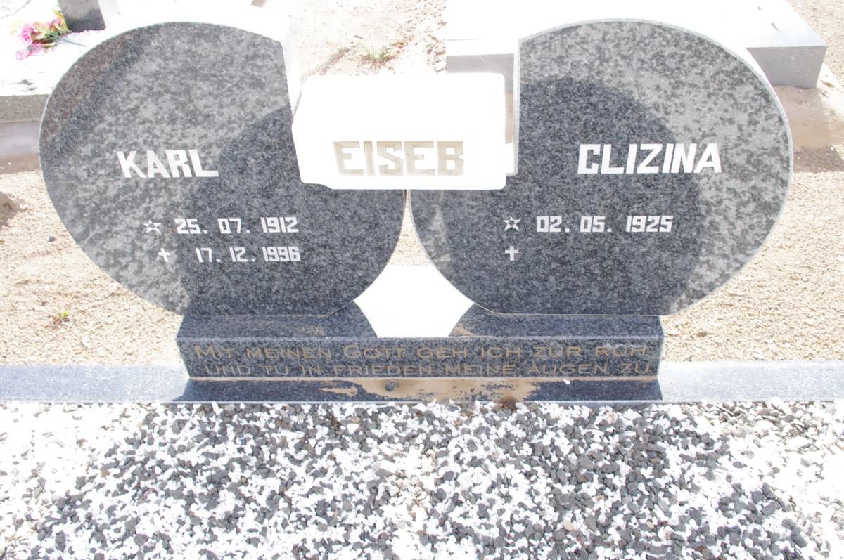 EISEB Karl 1912-1996 &amp; Clizina 1925-