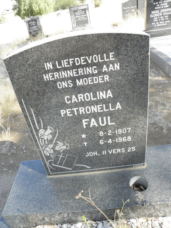 FAUL Carolina Petronella 1907-1968