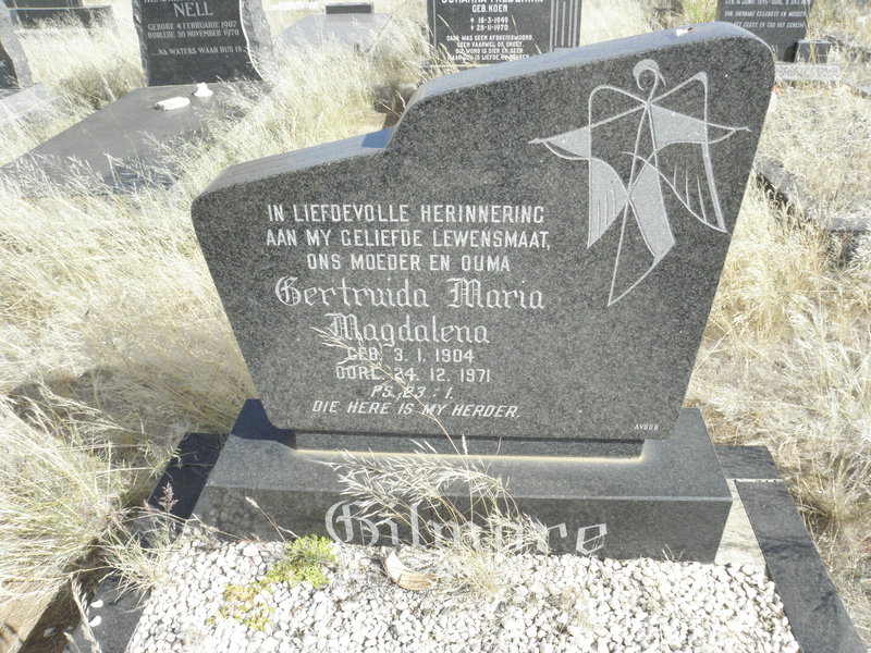 GILMORE Gertruida Maria Magdalena 1904-1971