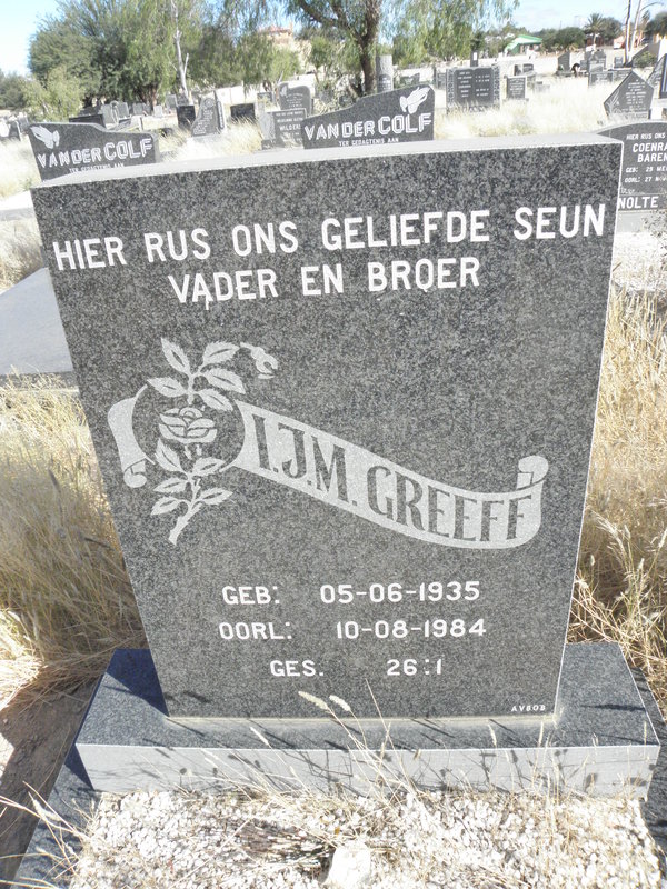GREEFF I.J.M. 1935-1984