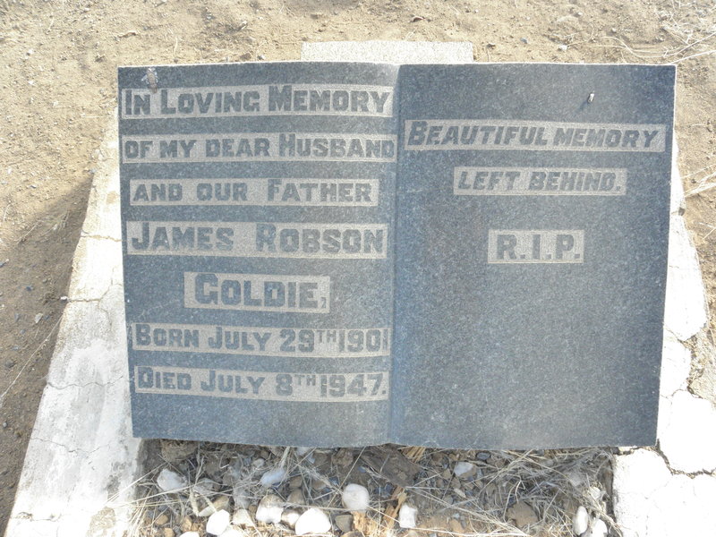 GOLDIE James Robson 1901-1947