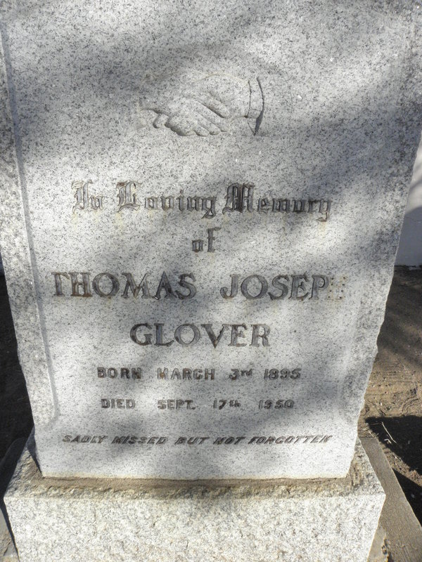 GLOVER Thomas Joseph 1895-1950
