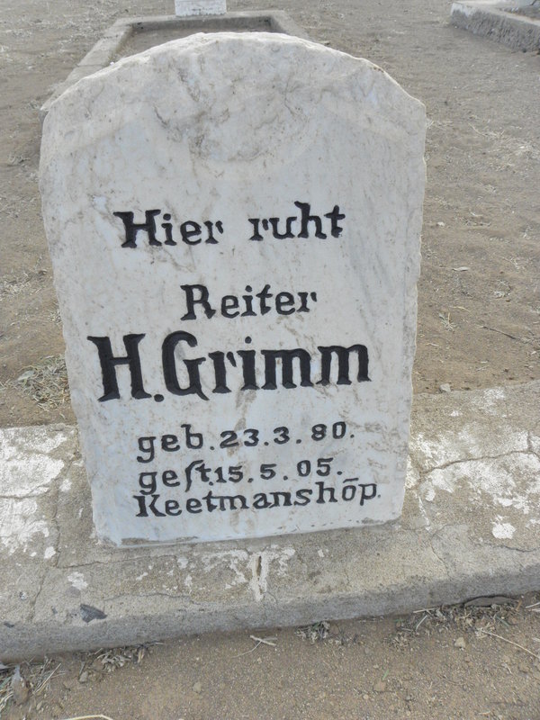 GRIMM H. 1880-1905