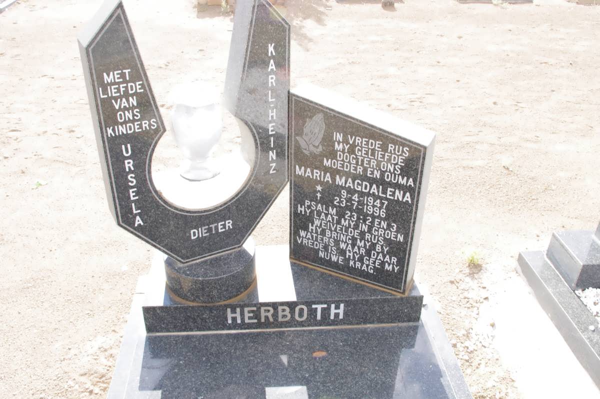 HERBOTH Maria Magdalena 1947-1996