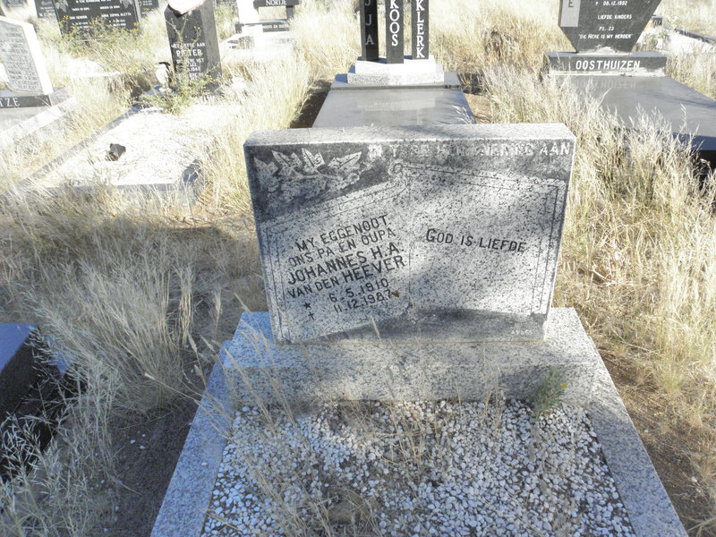 HEEVER Johannes H.A., van den 1910-1987