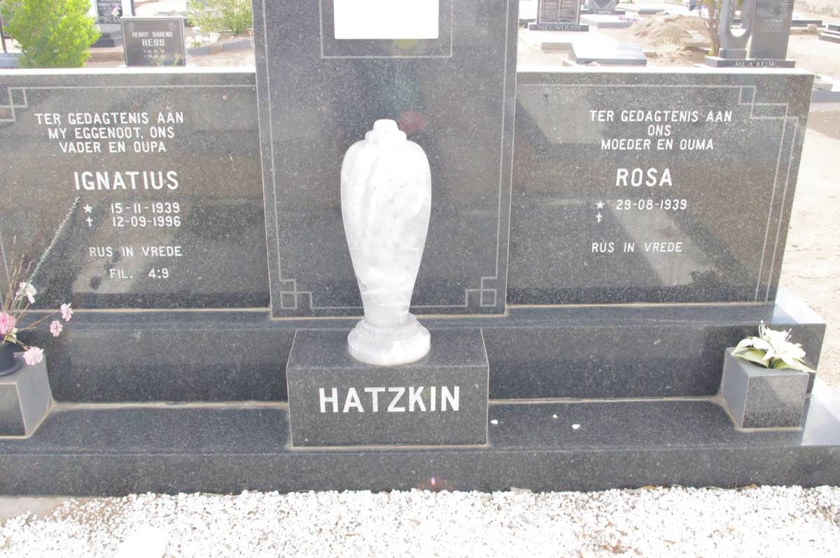 HATZKIN Ignatius 1939-1996 &amp; Rosa 1939-
