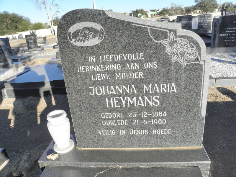 HEYMANS Johanna Maria 1884-1980