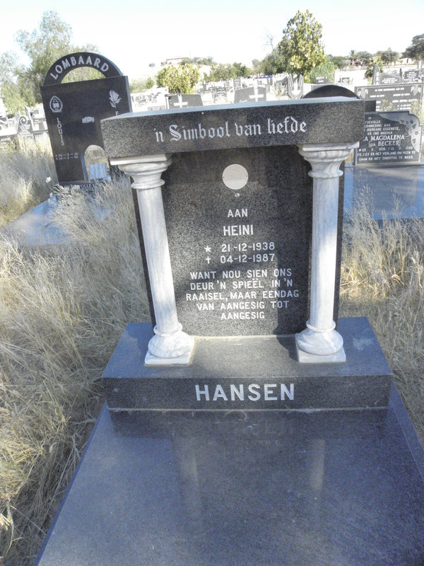 HANSEN Heini 1938-1987