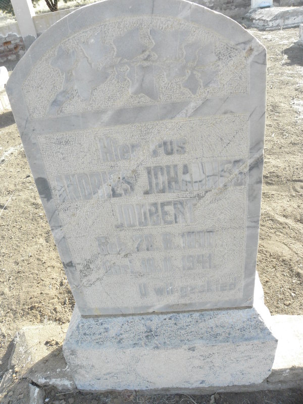 JOUBERT Andries Johannes 1888-1941