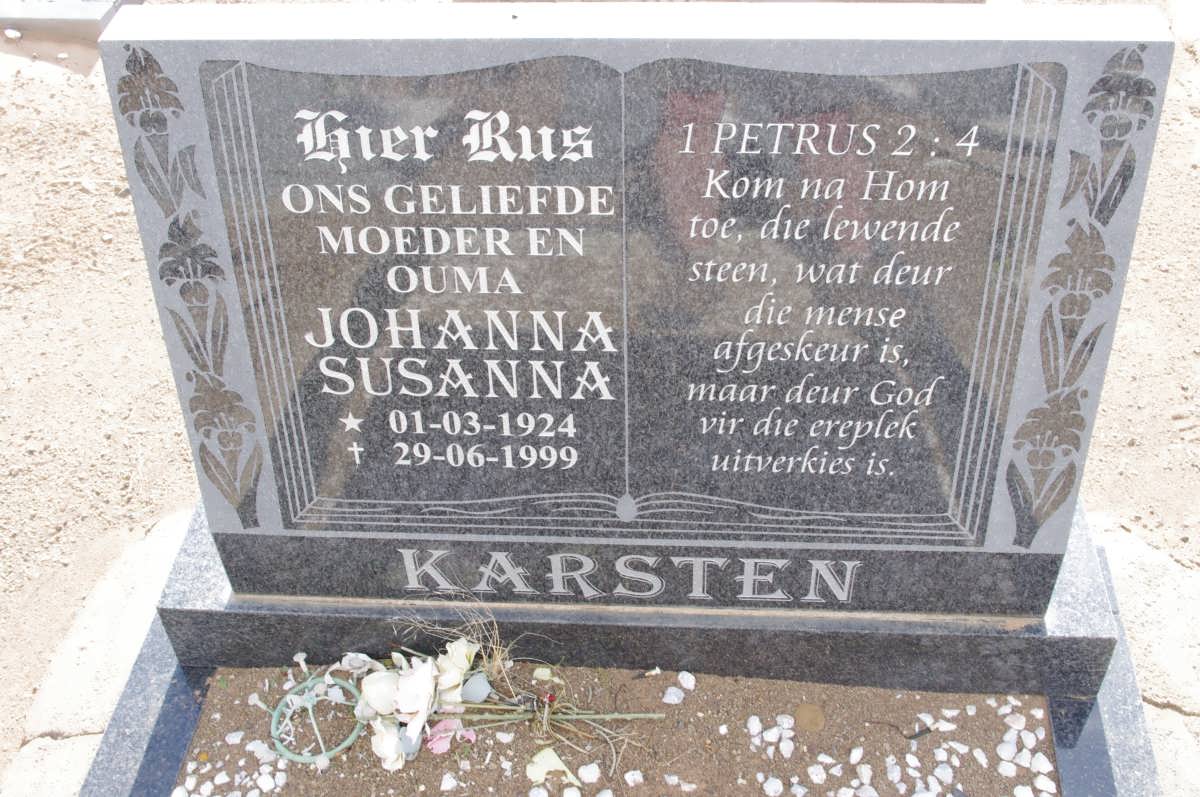 KARSTEN Johanna Susanna 1924-1999