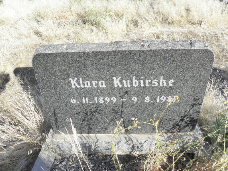 KUBIRSKE Klara 1899-1981