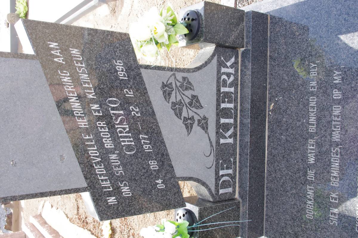 KLERK Christo, de 1977-1996