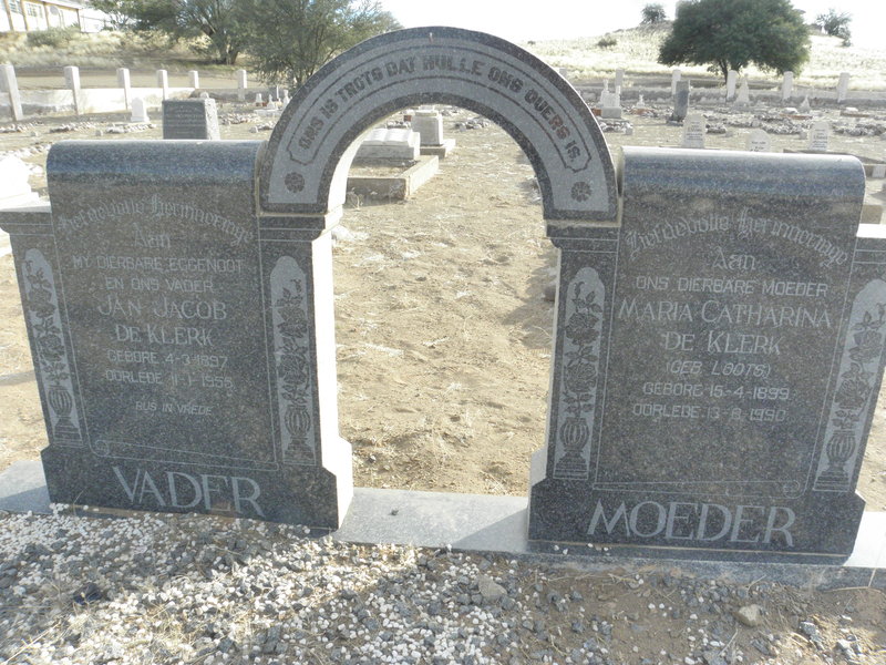 KLERK Jan Jacob, de 1897-1955 &amp; Maria Catharina LOOTS 1899-1990