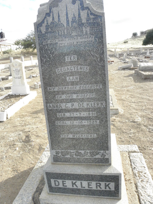 KLERK Anna C.P., de 1891-1929