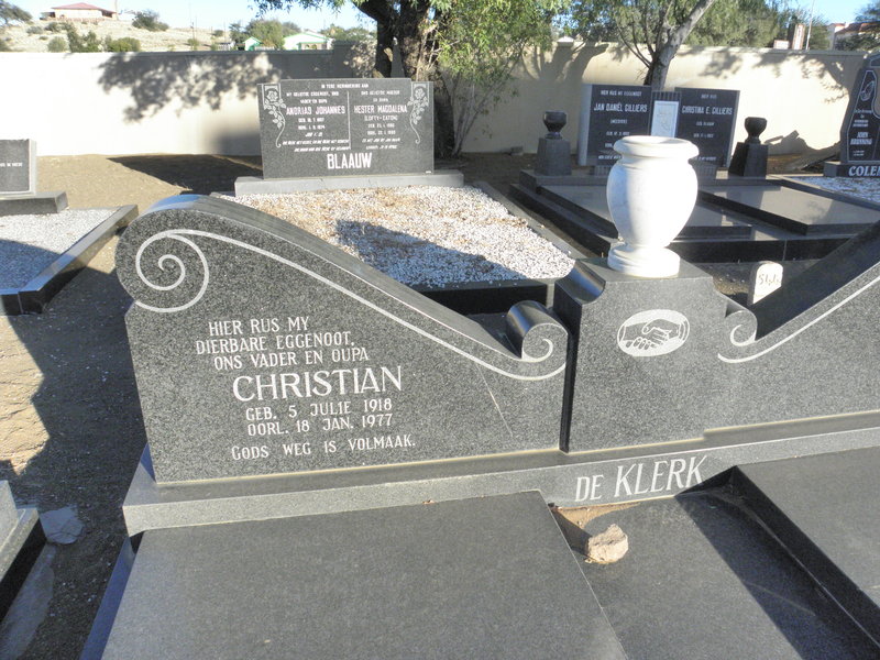 KLERK Christian, de 1918-1977