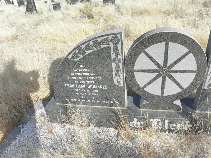 KLERK Christiaan Johannes, de 1923-1982