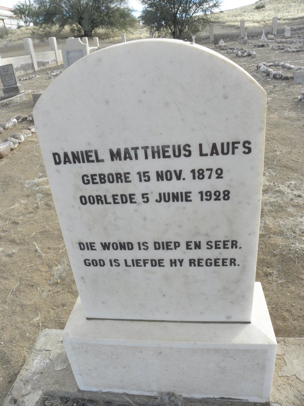 LAUFS Daniel Mattheus 1872-1928