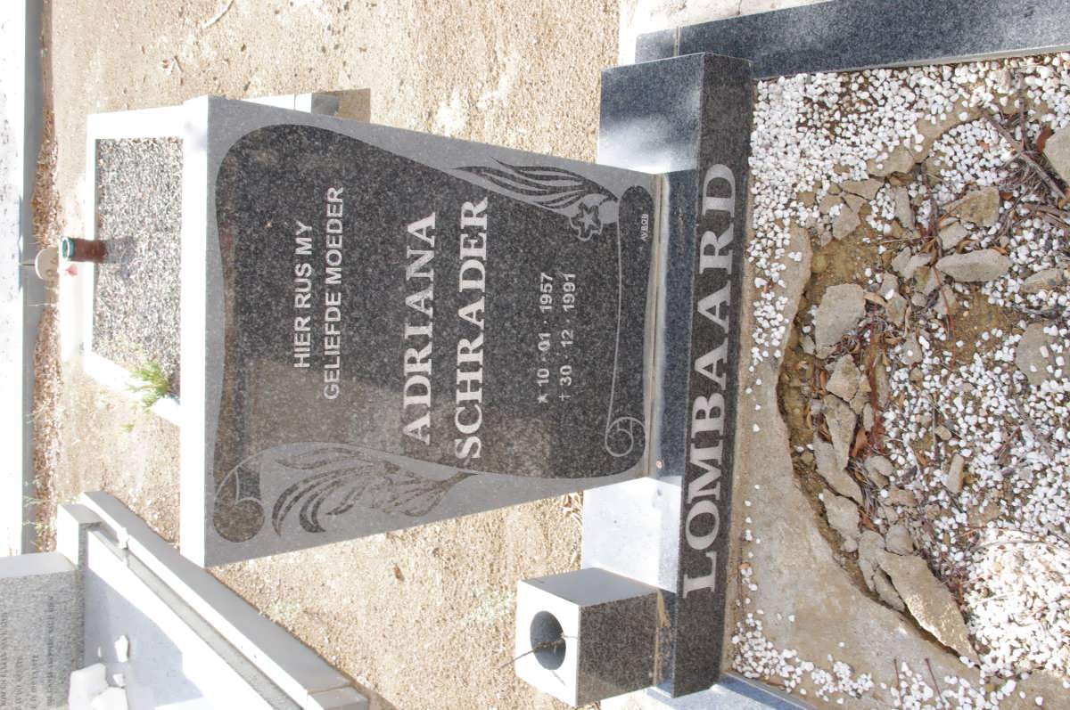 LOMBAARD Adriana Schrader 1957-1991