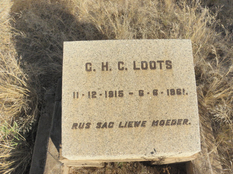 LOOTS G.H.C. 1915-1961
