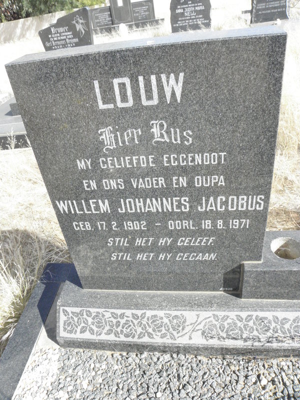 LOUW Willem Johannes Jacobus 1906-1971