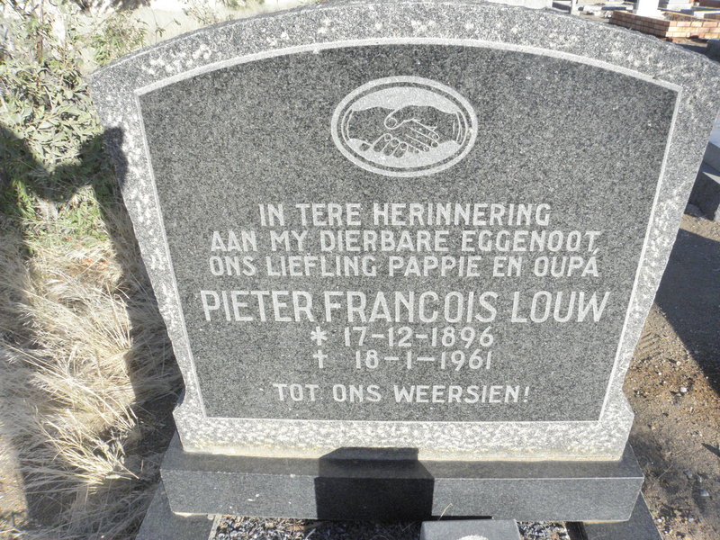 LOUW Pieter Francois 1896-1961