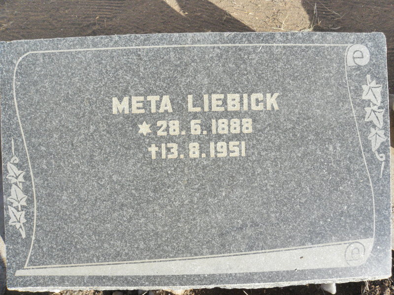 LIEBICK Meta 1888-1951