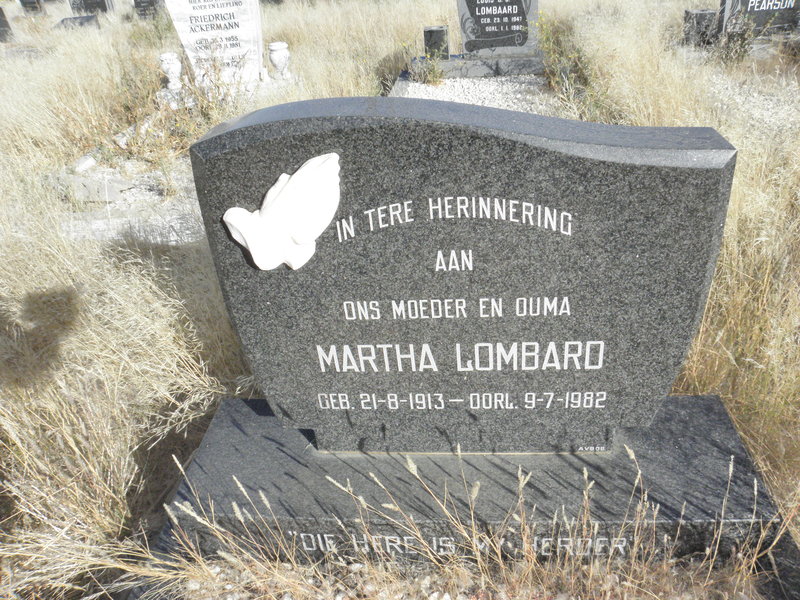 LOMBARD Martha 1913-1982