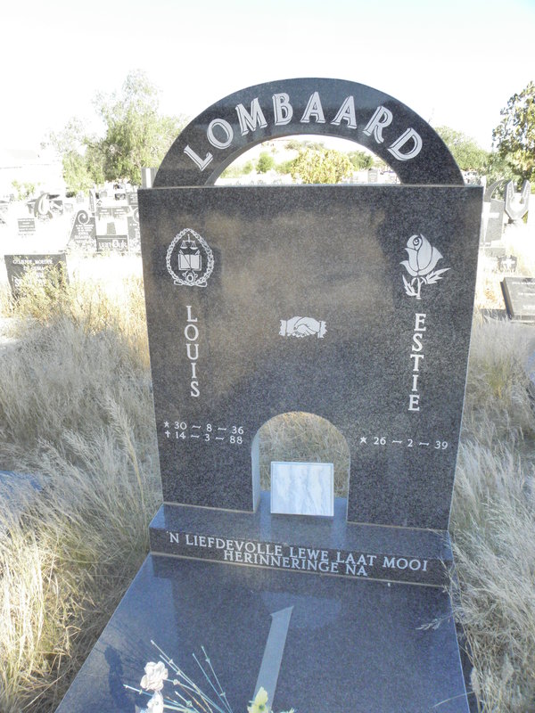 LOMBAARD Louis 1936-1988 &amp; Estie 1939-