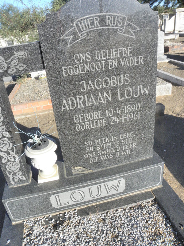 LOUW Jacobus Adriaan 1890-1961