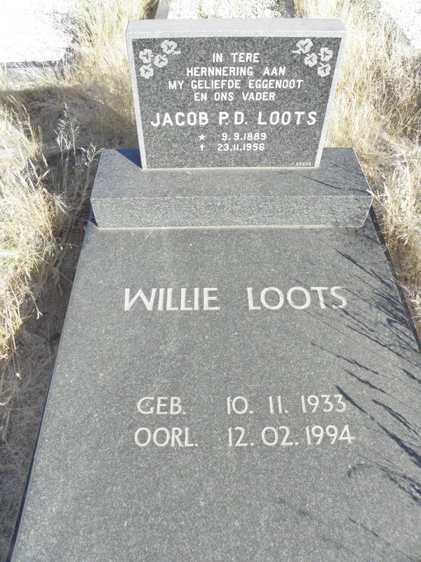 LOOTS Jacob P.D. 1889-1956 :: LOOTS Willie 1933-1994