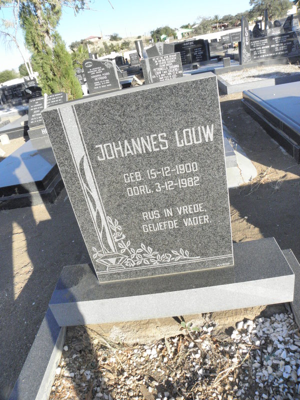 LOUW Johannes 1900-1982